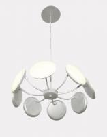 Светодиодный подвесной светильник Crystal Lux MAXIME SP8 D500 SILVER