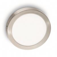 Светодиодный настенно-потолочный светильник Ideal Lux UNIVERSAL 24W ROUND NICKEL
