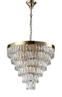 Люстра подвесная Crystal Lux ABIGAIL SP-PL15 D620 GOLD/TRANSPARENT