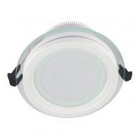 Встраиваемый светодиодный светильник Lumina Deco Saleto LDC 8097-ROUND-GL-18WSMD-D200 WT