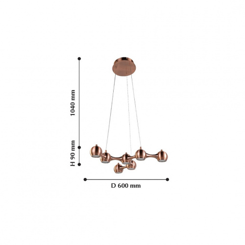 Светодиодная подвесная люстра FAVOURITE Flasks 2223-7P купить по низкой цене