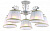Потолочная люстра Arte Lamp JESS A9513PL-5WG