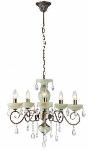 Подвесная люстра Arte Lamp ONYX GREEN A9592LM-5AB купить по низкой цене
