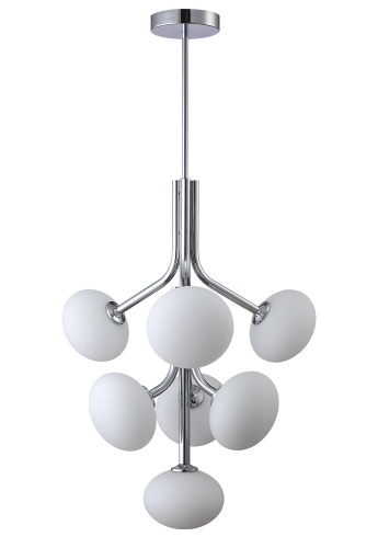 Люстра подвесная Crystal Lux ALICIA SP7 CHROME/WHITE купить по низкой цене