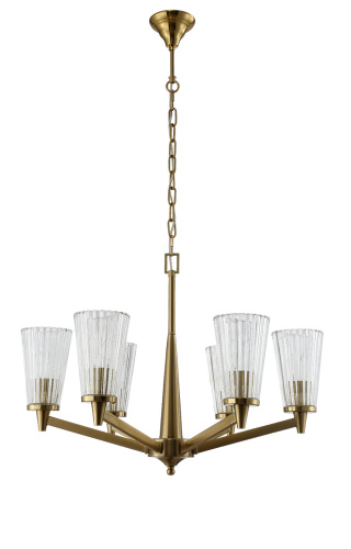 Люстра подвесная Crystal Lux LAURA SP-PL6 BRONZE купить по низкой цене