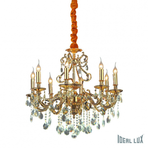 Подвесная люстра Ideal Lux GIOCONDA SP8 ORO купить по низкой цене