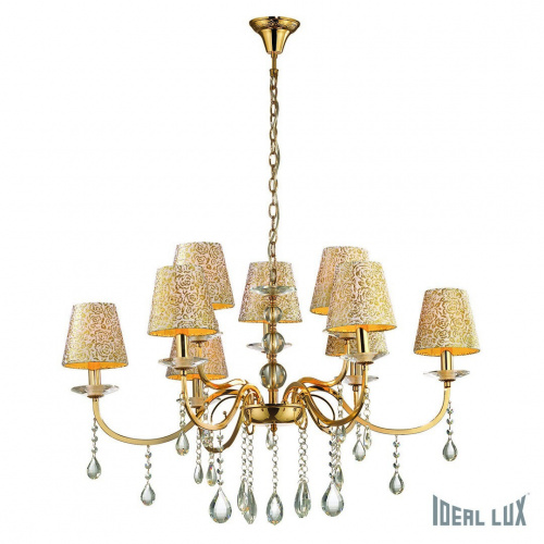 Подвесная люстра Ideal Lux PANTHEON SP9 ORO купить по низкой цене