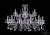 Подвесная люстра Bohemia Ivele 1413/12+6/360/2d/Ni/Leafs
