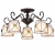 Потолочная люстра Arte Lamp FORTUNA A5495PL-5BR купить по низкой цене