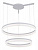 Светодиодный подвесной светильник Arte Lamp SORENTO A2504SP-1WH