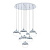 Светодиодная подвесная люстра Eglo Mioglia 39527