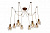 Потолочный светильник Arte Lamp INTERNO A9182SP-8BZ