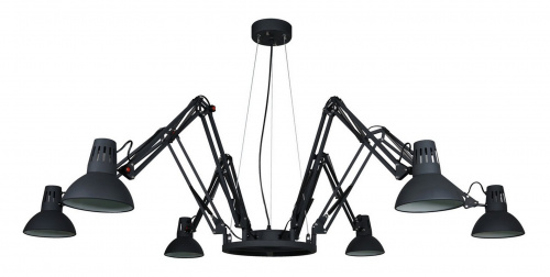 Подвесная люстра Arte Lamp Ragno Black A2043SP-6BK купить по низкой цене