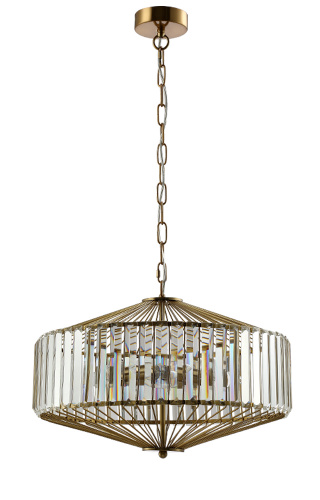Люстра подвесная Crystal Lux FIESTA SP5 BRASS/TRANSPARENTE купить по низкой цене
