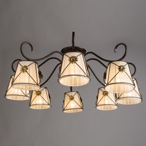 Потолочная люстра Arte Lamp FORTUNA A5495PL-8BR купить по низкой цене