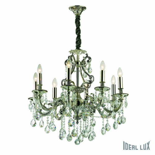 Подвесная люстра Ideal Lux GIOCONDA SP8 ARGENTO купить по низкой цене