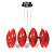 Подвесной светильник Lumina Deco Frascatti LDP 9016-350 RD