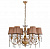Подвесная люстра Crystal Lux ALEGRIA ALEGRIA SP6 GOLD-BROWN