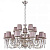 Подвесная люстра Crystal Lux ALEGRIA ALEGRIA SP10+5 SILVER-BROWN