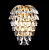 Бра Crystal Lux CHARME CHARME AP2+2 LED GOLD/TRANSPARENT
