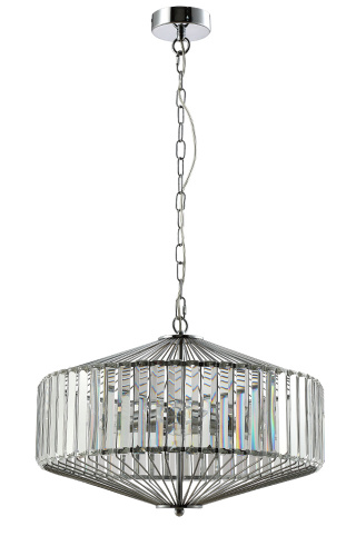 Люстра подвесная Crystal Lux FIESTA SP5 CHROME/TRANSPARENTE купить по низкой цене