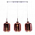 Подвесной светильник Lumina Deco Alacosmo LDP 6811-3 R.GD