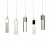 Подвесной светильник Kink Light Аква 08510-5AS(4000К)