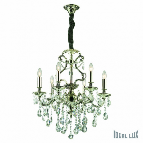 Подвесная люстра Ideal Lux GIOCONDA SP6 ARGENTO купить по низкой цене
