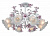 Потолочная люстра ST Luce Brocca SL701.503.08