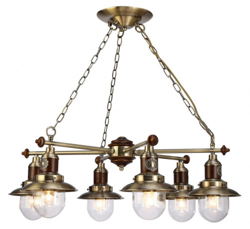 Подвесная люстра Arte Lamp SAILOR A4524LM-6AB купить по низкой цене