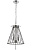Светильник подвесной Crystal Lux MODESTO SP3 BLACK/CHROME
