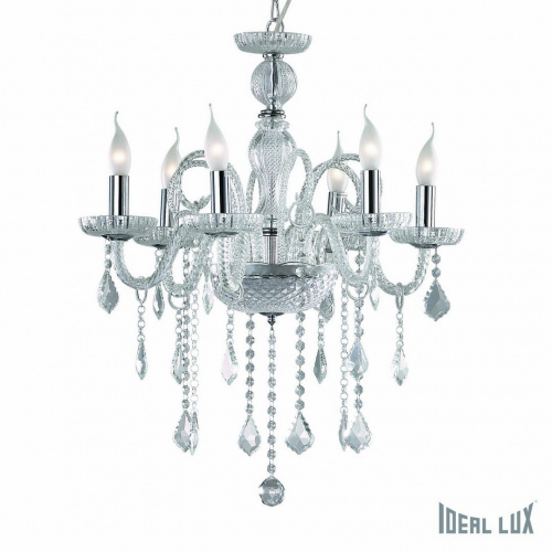 Подвесная люстра Ideal Lux GIUDECCA SP6 TRASPARENTE купить по низкой цене