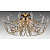 Потолочная люстра Crystal Lux Imperia Imperia PL6 Gold/Amber