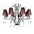 Подвесная люстра Lumina Deco Glamour LDP 66247-8 BR+CHR