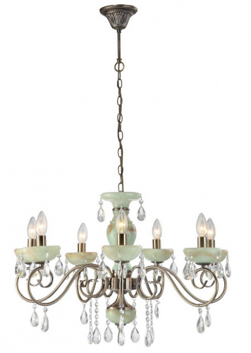 Подвесная люстра Arte Lamp ONYX GREEN A9592LM-7AB купить по низкой цене