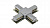 Коннектор X-образный Lightstar Barra 502149