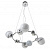 Подвесная люстра Crystal Lux Salvadore Salvadore SP6H Chrome