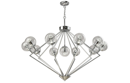 Люстра подвесная Crystal Lux FABRICIO SP11 CHROME/TRANSPARENTE купить по низкой цене