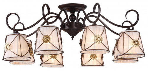 Потолочная люстра Arte Lamp FORTUNA A5495PL-8BR купить по низкой цене