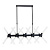 Подвесная люстра Lumina Deco Alford LDP 6036-20 BK