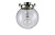 Светильник потолочный Crystal Lux MARIO PL1 D250 NICKEL/TRANSPARENTE