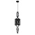 Подвесной светильник Crystal Lux Prima Prima SP1 B Black-Silver/Black