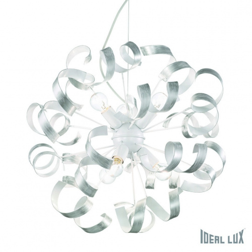 Подвесная люстра Ideal Lux VORTEX SP6 ARGENTO купить по низкой цене