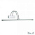 Светодиодная подсветка Ideal Lux BOW AP114 CROMO