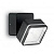 Светодиодное уличное бра Ideal Lux OMEGA SQUARE AP1 NERO