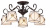 Потолочная люстра Arte Lamp FORTUNA A5495PL-5BR купить по низкой цене