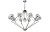 Люстра подвесная Crystal Lux FABRICIO SP11 CHROME/TRANSPARENTE