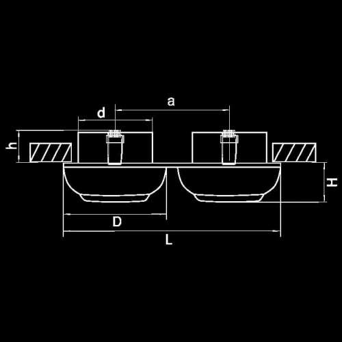 Встраиваемый светильник Lightstar OCULA 011826