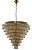 Люстра подвесная Crystal Lux ABIGAIL SP22 D820 GOLD/AMBER