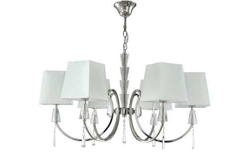 Люстра подвесная Crystal Lux MARSELA SP-PL6 NICKEL купить по низкой цене